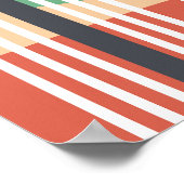 Artistieke regenboogtekening, boho art poster (Hoek)