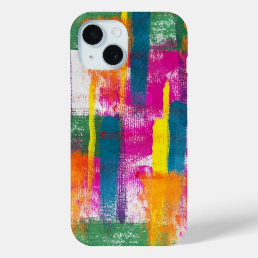 Artistieke regenboogverf Abstract Case-Mate iPhone Case (Achterkant)