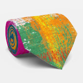 Artistieke regenboogverf Abstract Stropdas (Opgerold)