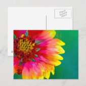 Artistieke renditie van Indiase bloemen Briefkaart (Voorkant / Achterkant)