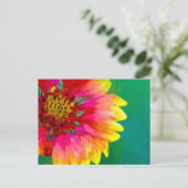 Artistieke renditie van Indiase bloemen Briefkaart (Staand voorkant)