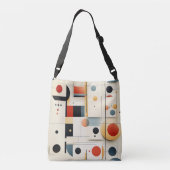 Artistieke Retro Geometrie Crossbody Tas (Achterkant)