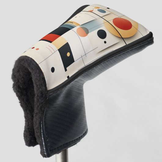 Artistieke Retro Geometrie Golfheadcover (3/4 voorkant)