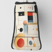 Artistieke Retro Geometrie Golfheadcover (Draai 90)