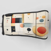 Artistieke Retro Geometrie Golfheadcover (Voorkant)