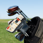 Artistieke Retro Geometrie Golfheadcover (Insitu)