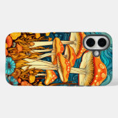Artistieke Retro Mushroom Forest Illustratie Case-Mate iPhone Case (Achterkant (horizontaal))