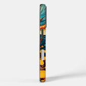 Artistieke Retro Mushroom Forest Illustratie Case-Mate iPhone Case (Achterkant / Rechts)