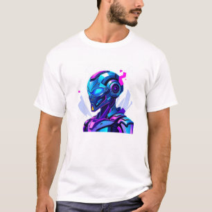 artistieke robot t-shirt
