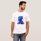 artistieke robot t-shirt (Voorkant volledig)