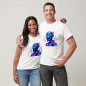 artistieke robot t-shirt (Unisex)