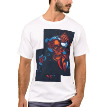 🔥 Artistieke rode schedel – Vuurdesign 🔥
