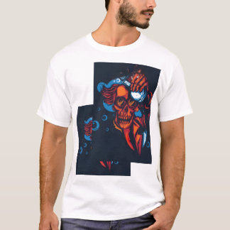🔥 Artistieke rode schedel – Vuurdesign 🔥 T-shirt
