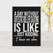 Artistieke Roller Grappig citeren Kaart (Gele Bloem)