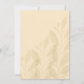 Artistieke Romantische Groene Thee Waterverf Kaart (Achterkant)