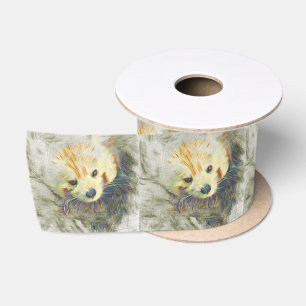 Artistieke Rood Panda Satijnen Lint