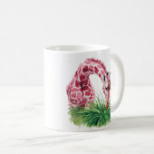 Artistieke Roze Giraffe met Grass Mok (Voorkant rechts)