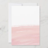 Artistieke Roze Waterverf Liefde Fotokaart Kaart (Achterkant)