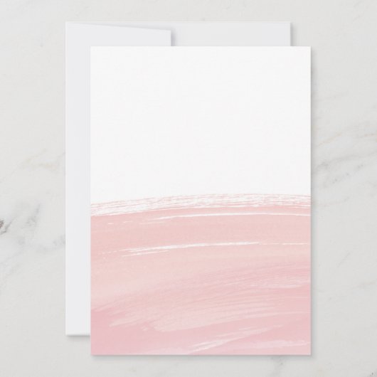 Artistieke Roze Waterverf Liefde Fotokaart Kaart (Achterkant)