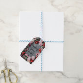 Artistieke Rozen Cadeaulabel (Met Touw)