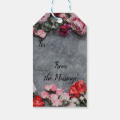 Artistieke Rozen Cadeaulabel (Achterkant)