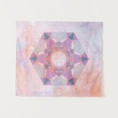 Artistieke Sacred Geometry Verticaal Wandkleed (Voorkant (horizontaal))