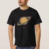 Artistieke Saturnus met levendige ringen T-shirt (Voorkant)