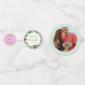 Artistieke Scandi Bloem Bruidsborrel Tafel Confetti (Voorkanten)