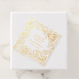 Artistieke Scandinavische Folklore Bloem Bruids Sh Bedankjes Labels