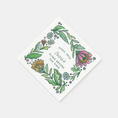 Artistieke Scandinavische Folklore Bruiloft Feest Servet (Hoek)