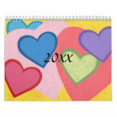 Artistieke scènes aangepaste gedrukte seizoenskale kalender (Hoes)