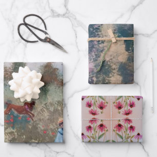 artistieke schilderijen inpakpapier vel