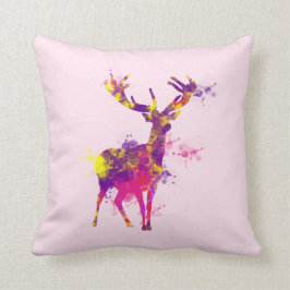 Artistieke schildersplatter Stag Deer Kussen