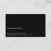 Artistieke schilderstrek | Verf Splatter Visitekaartje (Achterkant)