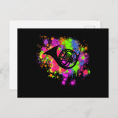 Artistieke schilderverf van de Hoorn Briefkaart (Voorkant / Achterkant)