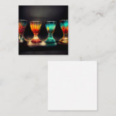 Artistieke schoentbril notitiekaartje (Voorkant / Achterkant)