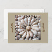 Artistieke Seashell Cirkel Post Card Briefkaart (Voorkant / Achterkant)