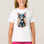 Artistieke sfynx kat t-shirt (Voorkant)