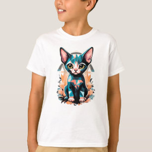 Artistieke sfynx kat t-shirt