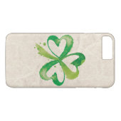 Artistieke Shamrock-penseelstreken Case-Mate iPhone Case (Achterkant (Horizontaal))