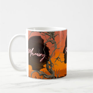 Artistieke Silhouette "Herinnering" Vintage Esthet Koffiemok