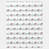 Artistieke slapende Sandpiper Fleece Deken (Voorkant)