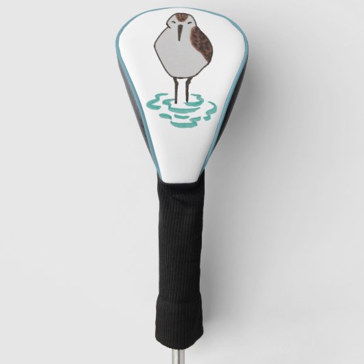 Artistieke slapende Sandpiper Golfheadcover (Voorkant)