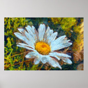 Artistieke Sluiting van een Marguerite Daisy Flowe Poster