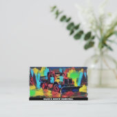 *~* Artistieke Sneeuwverwijdering Sneeuwploegvrach Visitekaartje (Staand voorkant)