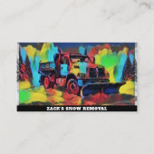 *~* Artistieke Sneeuwverwijdering Sneeuwploegvrach Visitekaartje (Voorkant)