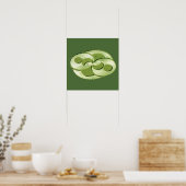 Artistieke snijcirkel poster (Keuken)