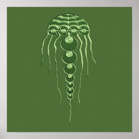 Artistieke snijcirkel poster (Voorkant)