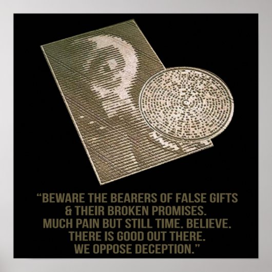 Artistieke snijcirkel poster (Voorkant)