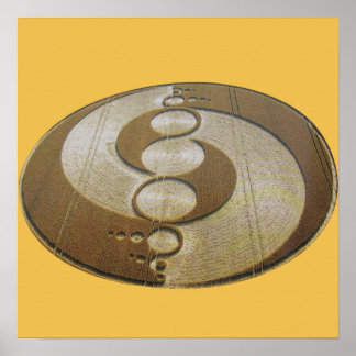 Artistieke snijcirkel poster